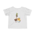 Cute Parrot Emu & Chick Hatching Short Sleeve Infant Tee - Image 2