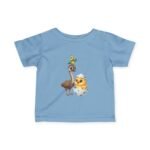 Cute Parrot Emu & Chick Hatching Short Sleeve Infant Tee - Image 3