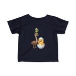 Cute Parrot Emu & Chick Hatching Short Sleeve Infant Tee - Image 7