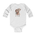 Cute Monkey Riding Giraffe Long Sleeve Bodysuit - Image 5