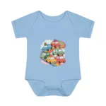 Rainbow Road Cute Cars Short Sleeve Bodysuit - Image 18