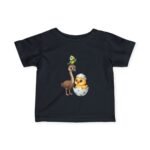 Cute Parrot Emu & Chick Hatching Short Sleeve Infant Tee - Image 8