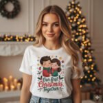 Our First Christmas Together T-Shirt – Cute Holiday Gift Idea for Couples 2026 - Image 8