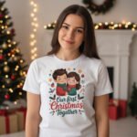 Our First Christmas Together T-Shirt – Cute Holiday Gift Idea for Couples 2026 - Image 3