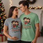 Our First Christmas Together T-Shirt – Cute Holiday Gift Idea for Couples 2026 - Image 6