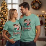 Our First Christmas Together T-Shirt – Cute Holiday Gift Idea for Couples 2026 - Image 2