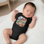 Rainbow Road Cute Cars Short Sleeve Bodysuit