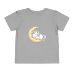 Unicorn Toddler Tshirt - Sleeping on Moon for Girls - Image 16