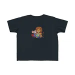 Super Mouse & Lion Playing Rainbow Yarn Short Sleeve Toddler Tshirt - Image 8