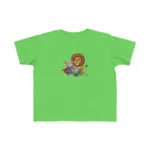 Super Mouse & Lion Playing Rainbow Yarn Short Sleeve Toddler Tshirt - Image 5