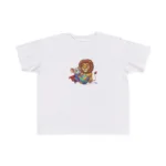 Super Mouse & Lion Playing Rainbow Yarn Short Sleeve Toddler Tshirt - Image 2