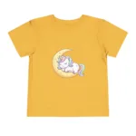 Unicorn Toddler Tshirt - Sleeping on Moon for Girls - Image 14