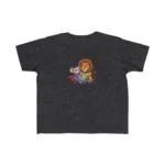 Super Mouse & Lion Playing Rainbow Yarn Short Sleeve Toddler Tshirt - Image 10