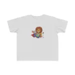 Super Mouse & Lion Playing Rainbow Yarn Short Sleeve Toddler Tshirt - Image 6