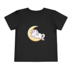 Unicorn Toddler Tshirt - Sleeping on Moon for Girls - Image 8