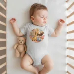 Giraffe Best Friends Baby Girl Short Sleeve Bodysuit