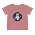 Giraffe: The Cosmic Explorer - Toddler Short Sleeve Tshirt - Image 2
