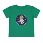 Giraffe: The Cosmic Explorer - Toddler Short Sleeve Tshirt