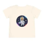 Giraffe: The Cosmic Explorer - Toddler Short Sleeve Tshirt - Image 4