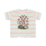 Giraffe and Kitten Playful Rainbow Yarn Short Sleeve Toddler Tshirt - Image 17