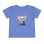 Cute Koala Wrapped in Australian Flag Toddler Short Sleeve T-Shirt Tee - Image 3