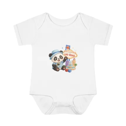 Welcome to Las Vegas Panda - Short Sleeve Bodysuit