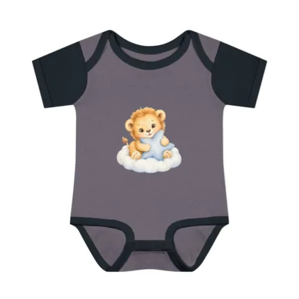 Baby Bodysuit — Cute Lion on Cloud Infant Onesie – 27508214849608474680 – primary front