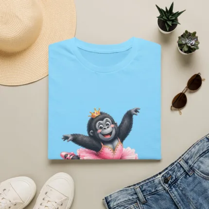 Crowned Gorilla Ballerina on a Skateboard - Women Tshirt – 13430608952710475557 – primary other