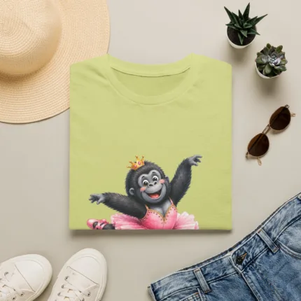 Crowned Gorilla Ballerina on a Skateboard - Women Tshirt – 22585220865761632641 – primary other